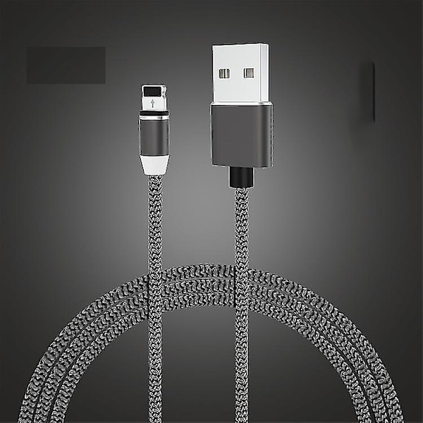 Typ C Magnetisk USB Laddningskabel Grå Gray