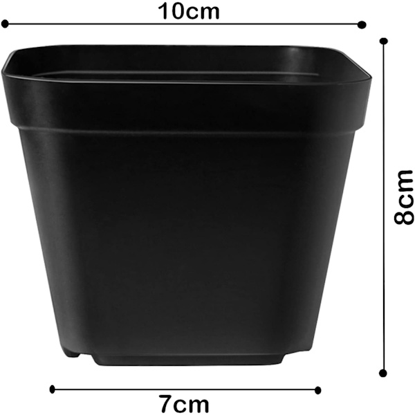 Taimiruukut, 10 cm 100 kpl taimitaruukut, sisä- ja ulkoistutukseen
