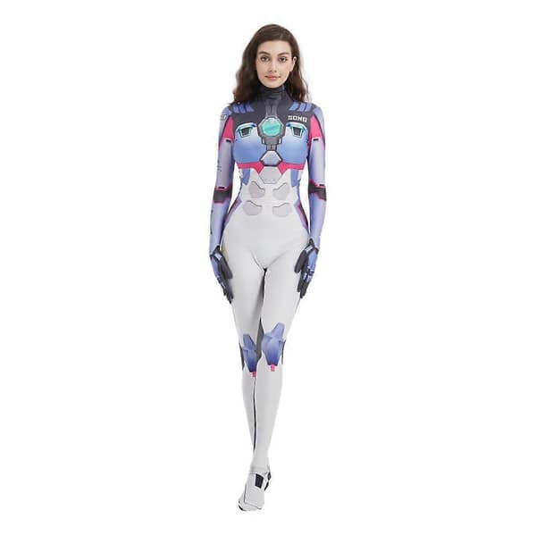 【BQ】Overwatch 2 Widowmaker D.va Cosplaydrakt Lycra Bodysuit for barn og voksne 2 2 Child S