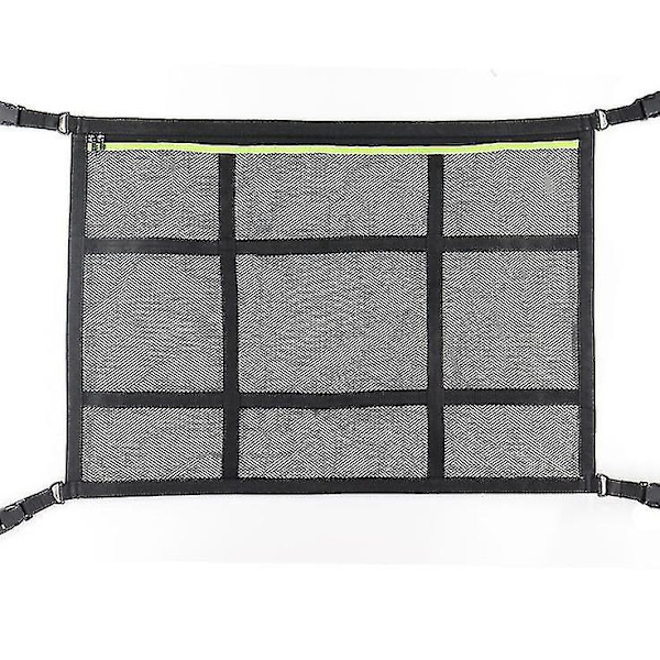 Car Ceiling Cargo Net Pocket Mesh Säilytyslaukku Auton organizer Black