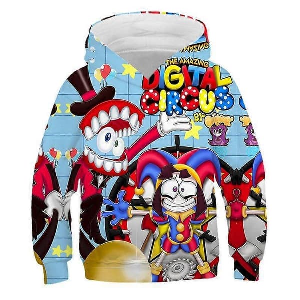【BQ】The Amazing Digital Circus 3D-printet Hættetrøje - Perfekt S