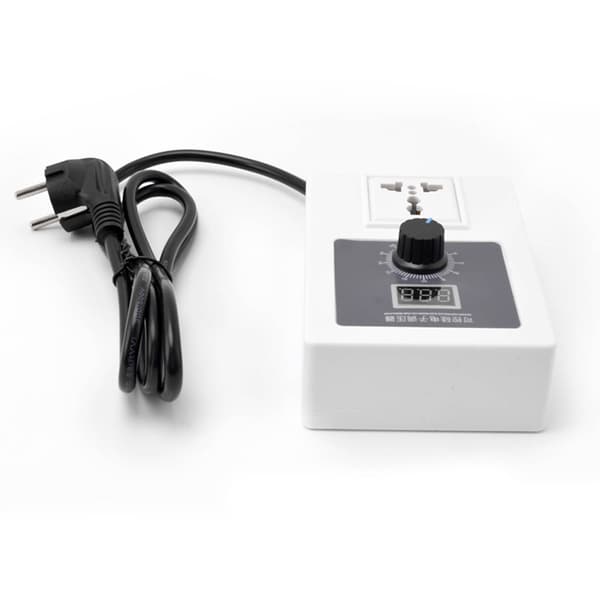 SCR Spenningsregulator Kontroller AC 110-240V 2000W Hastighet Temperaturkontroll EU-plugg