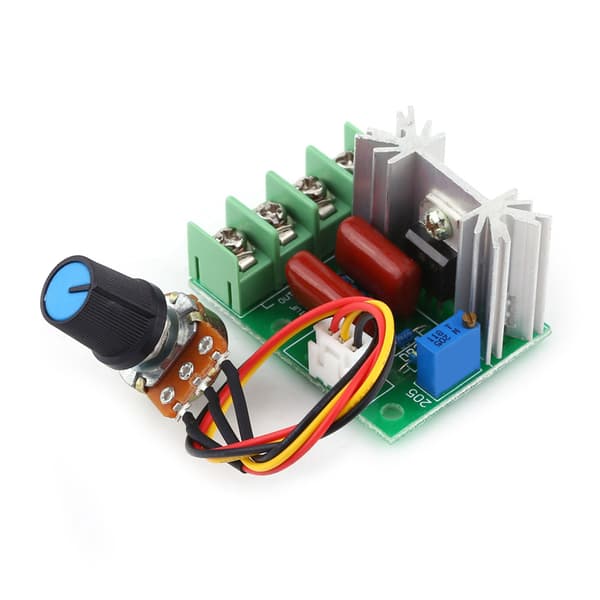 AC 50-220V 2000W SCR Elektrisk Spenningsregulator Temperatur/Motorhastighetskontroller Lysdimmer