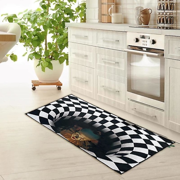 It 3D Hole Ovimatto Caretive Vortex Illusion Ovimatto Stereo Vision It Illusion matto 40X60cm