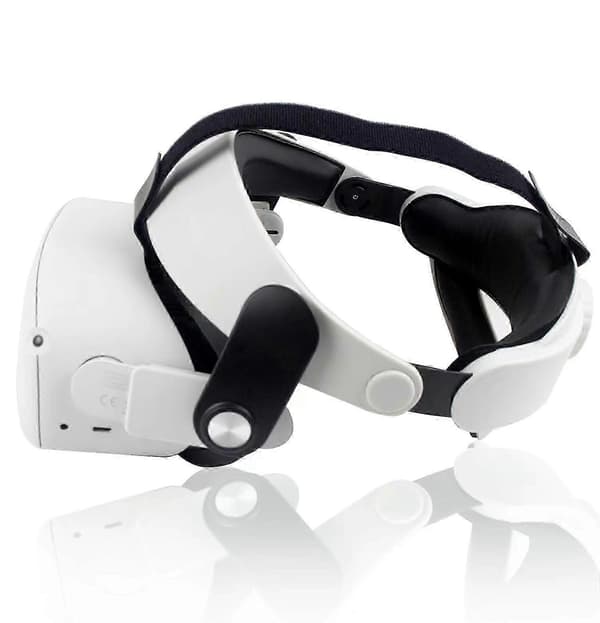 Justerbar Elite Hovedrem til Meta Quest 2 VR, Forbedret Komfort & Støtte