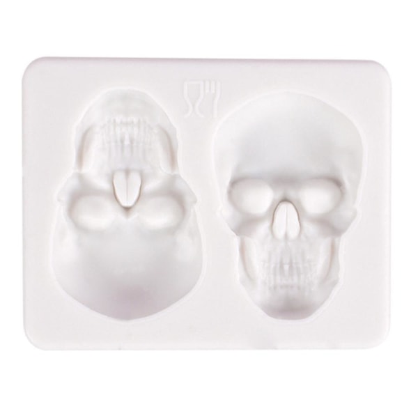 Silikoni Skull Head Fondant Mould Suklaakakkumuotti mold