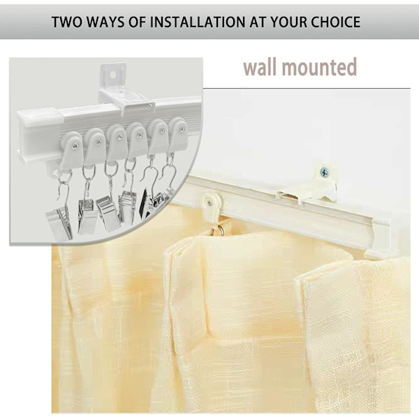 【BQ】Ceiling Curtain Track 4 Meter Ceiling Wall Mount Room Divider