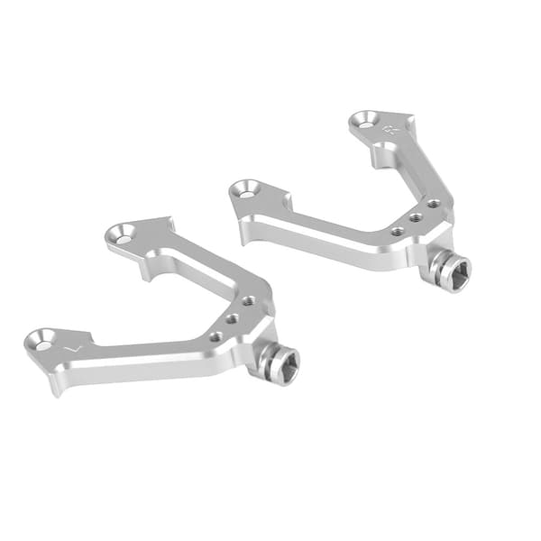 Fronthusfestebrakett for AXIAL SCX10 RC Bil Firehjulsdrift Sølv