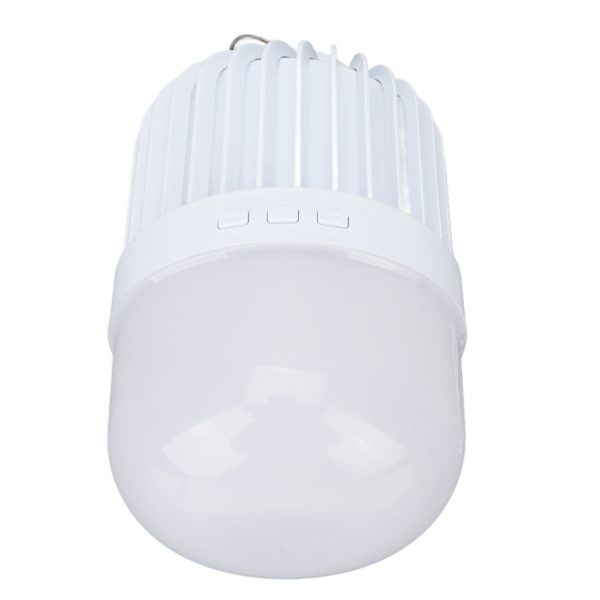 360 graders LED-campinglykt med høyttaler, 2000LM lysstyrke, USB-lading, 2 lysmoduser