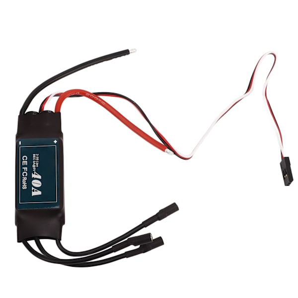 40A RC Børsteløs Motor ESC Elektrisk Hastighetskontroller Erstatning Silikon Kobberform