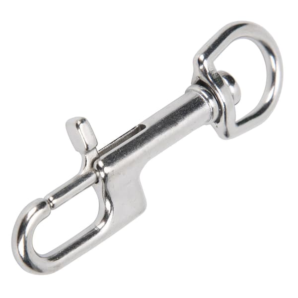 Dykker Snap Clips i rustfrit stål med enkelt øjebolt 90 mm