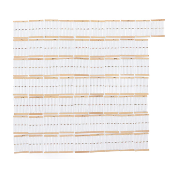 640 stycken kolfilmresistor 64 värden 1/6W nominell effekt 5% kolfilmresistor sortimentssats 1 ohm - 10 megaohm