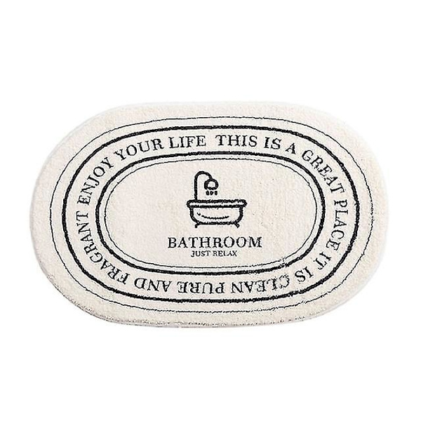 Halkfri badmatta Inredningsstil Dörrmatta Absorberande mattor Entrémattor Balkong Veranda Mattor Vardagsrum Badrum Tapis style6 Bath Mat L80xW50cm