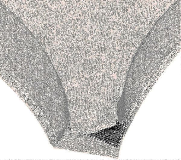 Ärm Hals Dräkt Andningsbar Stretch Nude 3X-L