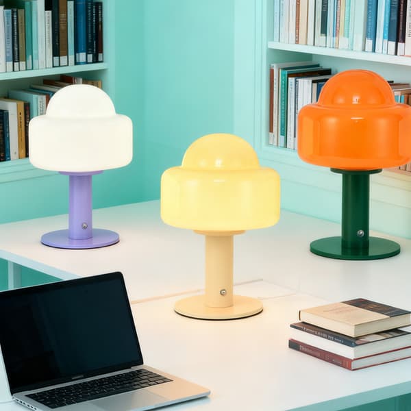Kremsopp LED Bordlampe, Oppladbar Berøringsnattlampe d
