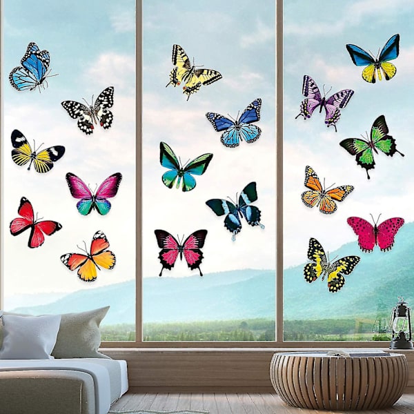20 Butterfly Window Adhesive Decal