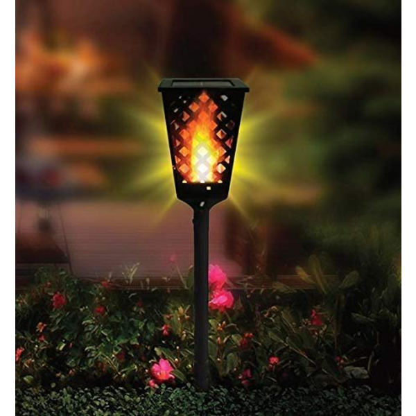 【BQ】Flammende solcellelampe for utendørsbelysning