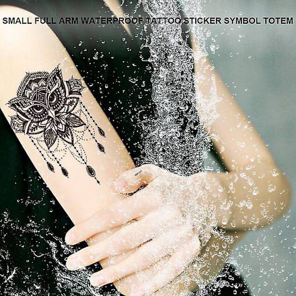 Liten Full Arm Totem Symbol Vattentät Tatuering Sticker Mode Vackert