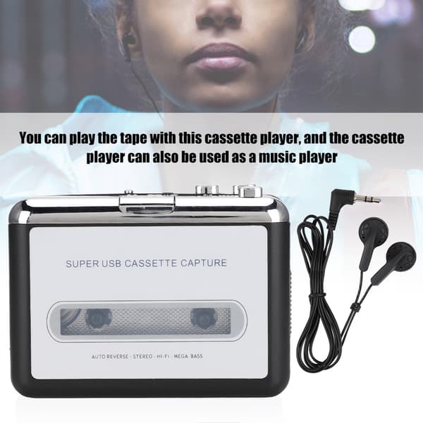 Stereo USB-kassettebånd til MP3 Capture Converter