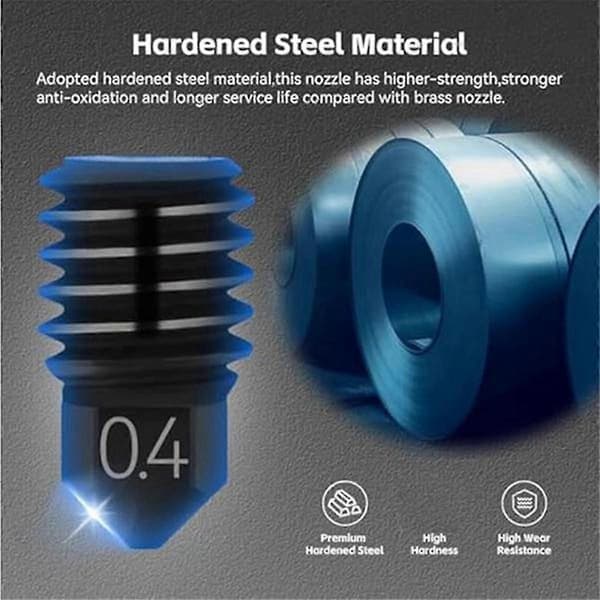Til V6 CHT Dyse Hærdet Stål V6 High Flow Clone CHT 3D-printerdele Dyser til MK3/Voron2.4 E