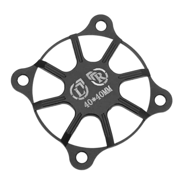 Aluminiumlegering RC Køleblæserdæksel 40x40mm Sort Motortilbehør