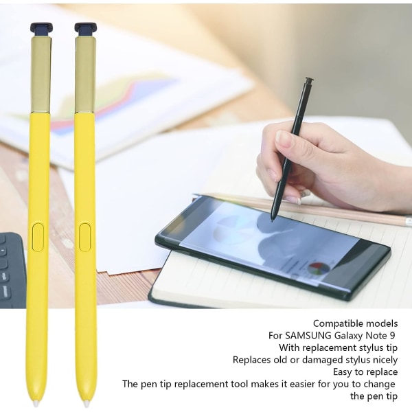 2-pack utbytes Stylus Pennor för Galaxy Note 9, S Touch Pen Stylus Pen