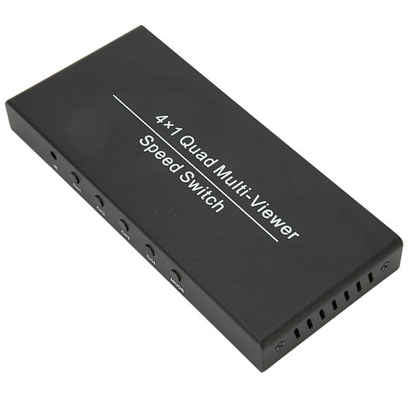 4X1 HD Multimedia Interface Multi Switcher 4 i 1 Ut 1080P Ved 60Hz HD Multimedia Interface Multi Viewer 100‑240V EU-plugg