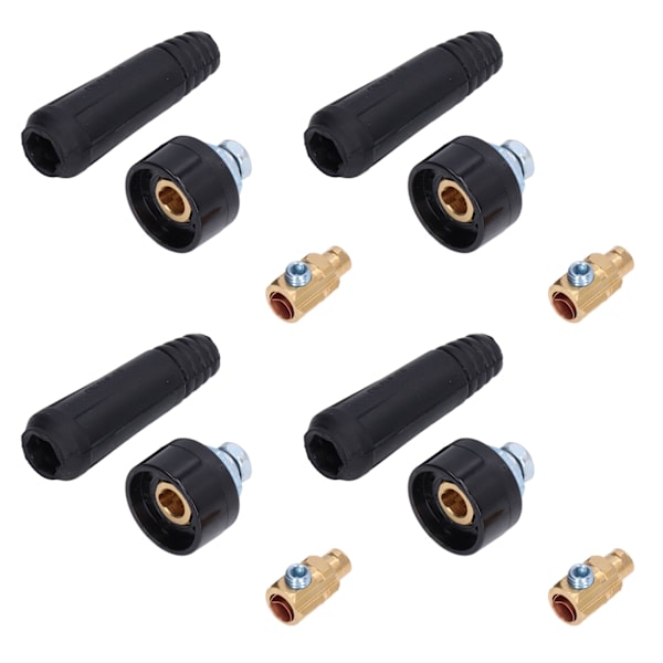 10 Set TIG Svetskabelfäste Panelkontakt Uttag Snabbkoppling Adapter 10-25 EU-stil