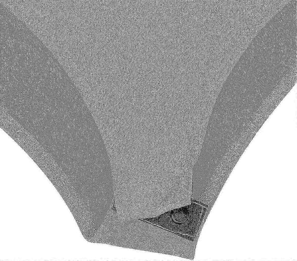 Ärm Hals Dräkt Andningsbar Stretch Grey X-L