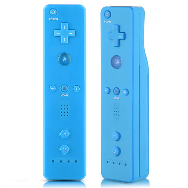 Blå Gamepad-controller med analog joystick til WiiU/Wii-konsollen