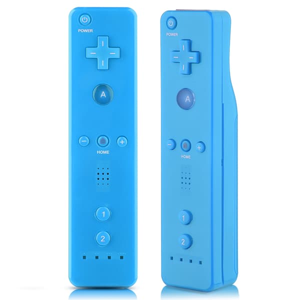 Blå Gamepad-kontroll med analog joystick för WiiU/Wii-konsolen