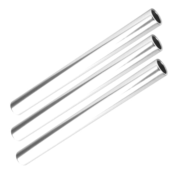 3 stk. sølv aluminiumslegering stafetpind til atletikløb