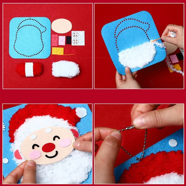 DIY Julepepperkakemann Trådkunst-sett - Holiday Craft Fun 50