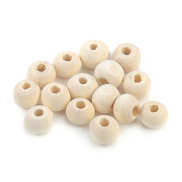 100pcs 6/8/10/12/14mm Wooden Loose Beads For Diy Jewelry Earring Bracelet Craft 10mm