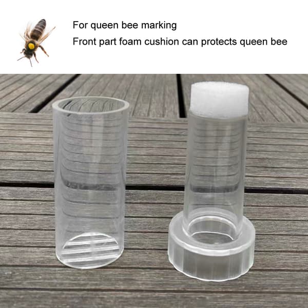 Transparent dronningmerkebur - Lett birøktverktøy