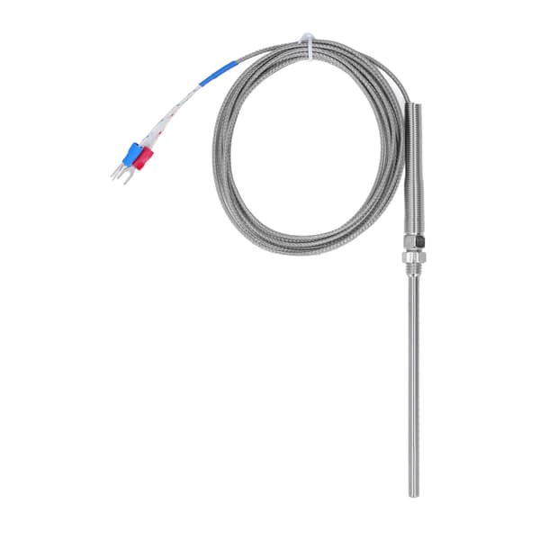 BERM Termoelement K Typ Temperatursensor 100mm Sond 0‑400℃ Tillbehör för Mätning