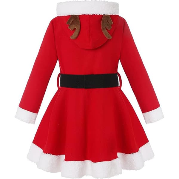 【BQ】Nissekostume til børn, julemandskostume til piger 130