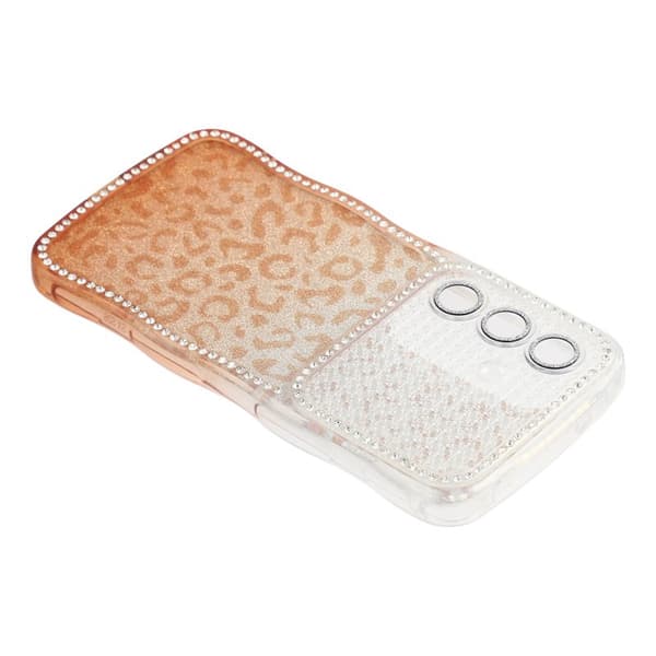 Mobilskal för Samsung Galaxy S26 TPU med strass – Gradient Brun