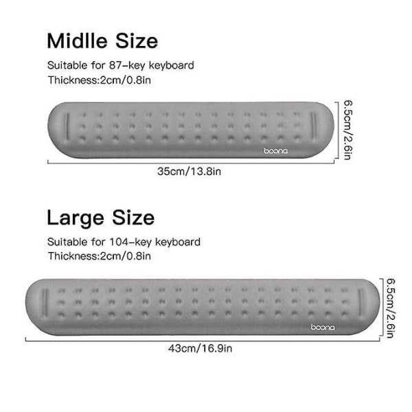 Tangentbord Handledsstödsdyna Mjukt Memory Foam Handstöd