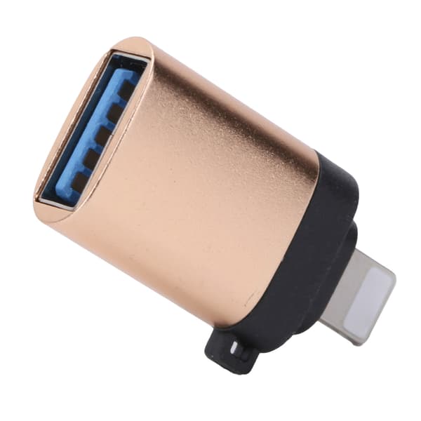 USB3.0 OTG Adapter Converter til Hurtig Opladning af Dataoverførsel Passer til IOS Telefon Guld