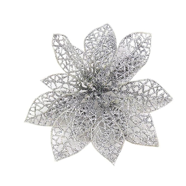 1kpl Joulukukkasimulaatio Kultajauhekukka Joulukuusi riippuva riipus Reop Ornament Koriste Kukka & D