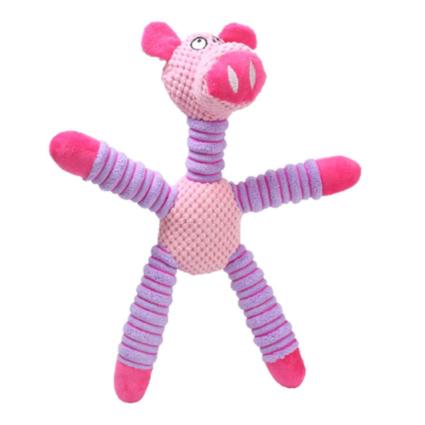 Pipande djur Husdjursleksak Hundtryck Sjung Pipertuggleksak Mjuk bettsäker stoppning Plysch Interactives Toy Ny A
