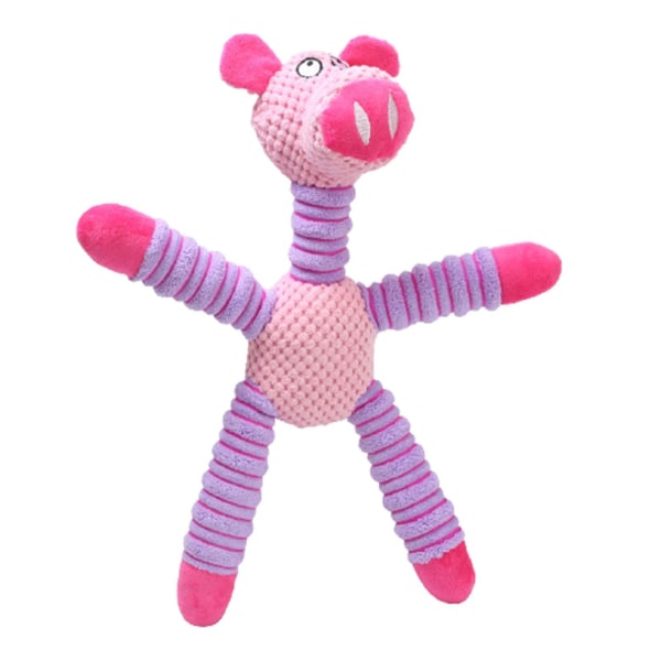 Pipande djur Husdjursleksak Hundtryk Sjung Pipertuggleksak Mjuk bettsäker stoppning Plysch Interactives Toy Ny A