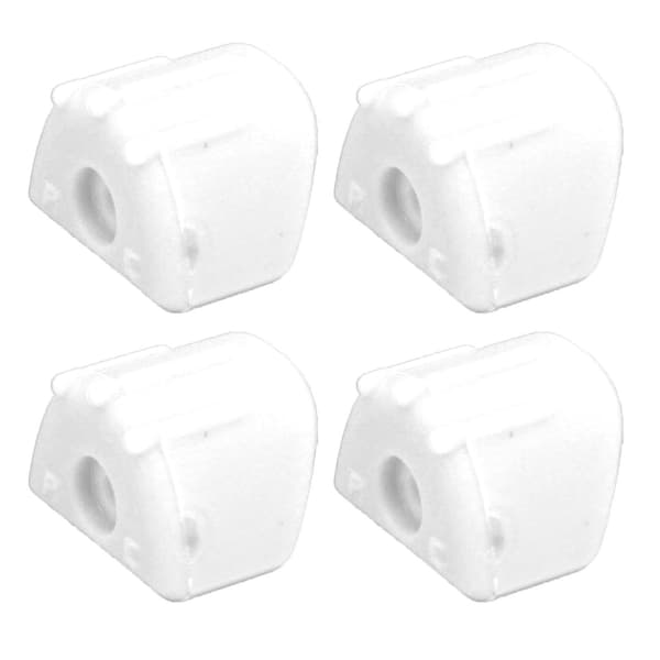 4-pack RC Stötdämpande Dämpningsskydd Hållbart för 1/8 Fjärrkontrollbil Vit