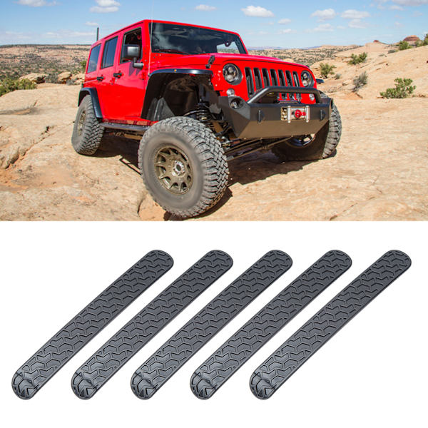 Sort dørgreb til Jeep Wrangler JK 2007-2017 (5 stk)