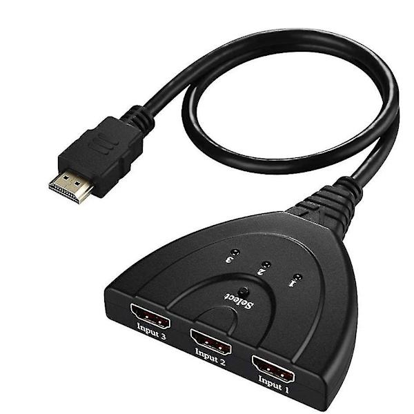 Hdmi-kytkin Hdmi Pigtail Switch -jakaja 3 In 1 Out