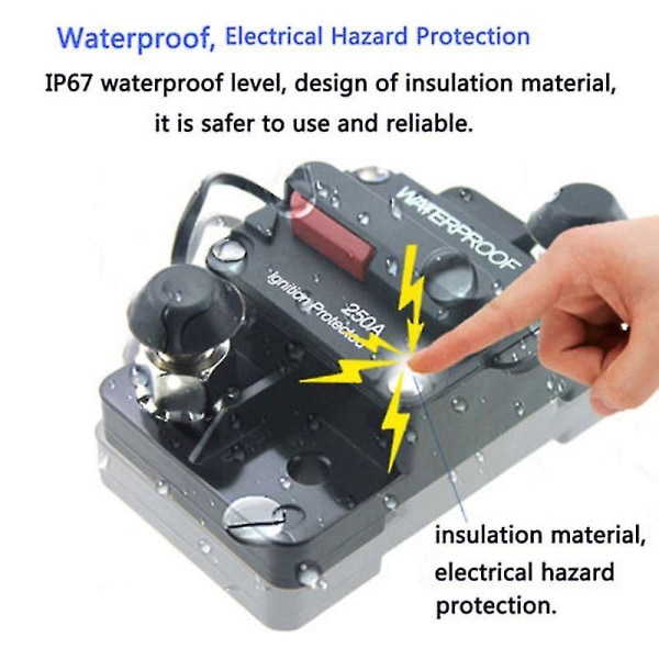 Amp Circuit Breaker Fuse Reset 12-48v Dc Car Boat Auto Waterproof