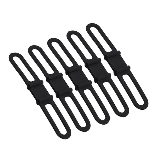 5 stk. Multifunktionel Cykel Silikon Fastgørelsesrem Bandage Lommelygte Montering Holder