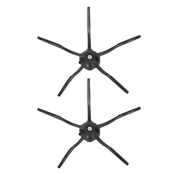 Sidebørsteutskiftningstilbehør for Xiaomi Roborock S6 S5 E35 E2 Svart