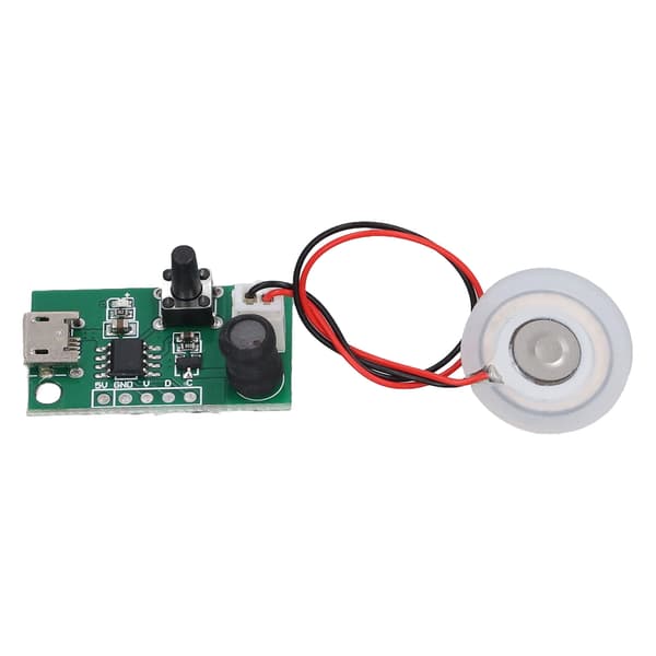 2W USB luftfuktermodul Stor spray Lav støy tåkeprodusent forstøvningsskive DIY 5V